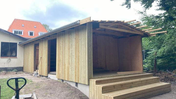 Cityspejdernes nye udekøkken tager form
