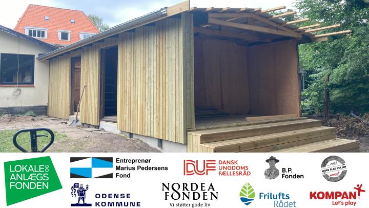 Det nye udekøkken tager form, juli 2025