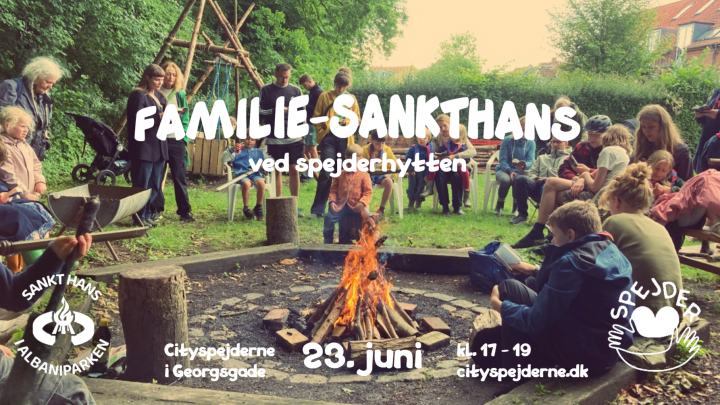 Familie-sankthans ved spejderhytten