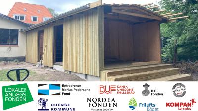 Det nye udekøkken tager form, juli 2025